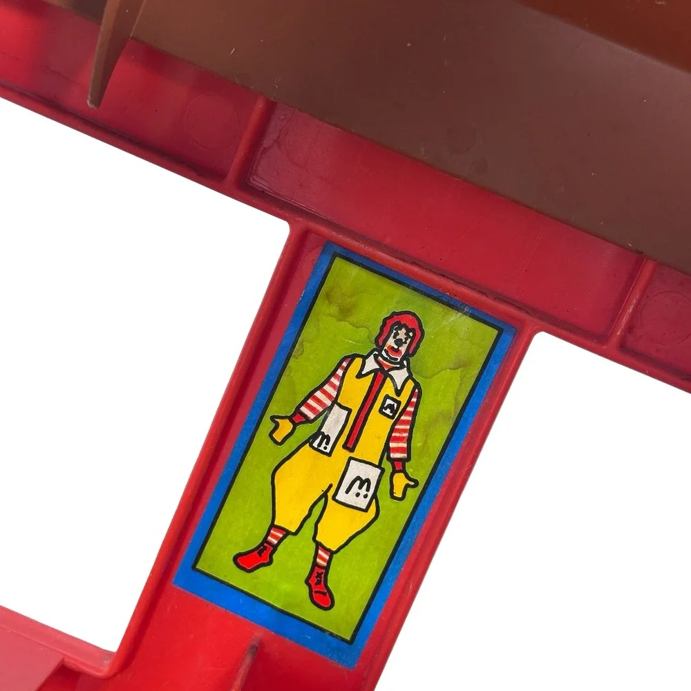 Vintage Playskool McDonalds‎ Restaurant Playset No 430 Red Brown 1970s Toy